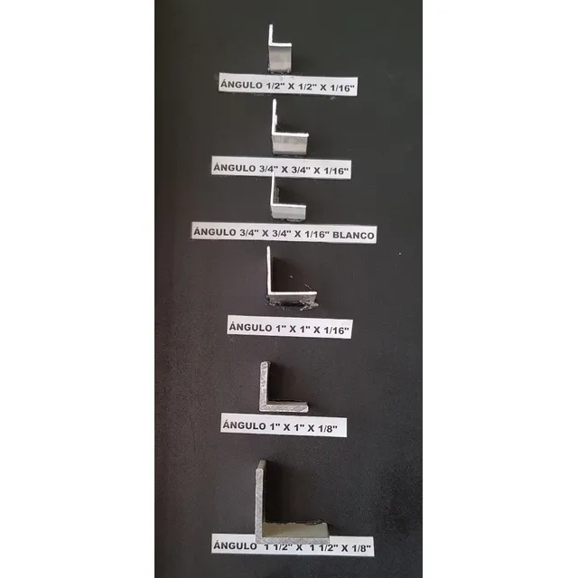 Angulo De Aluminio 1-½''x3/4''x1/8'' Largo 6 Mts