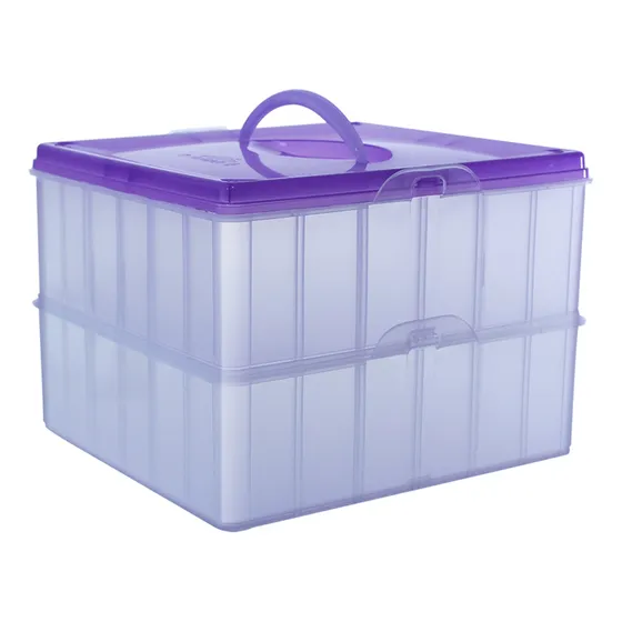 Organizador Cuadrado Jumbo 10 Ltrs - 2 Compartimientos