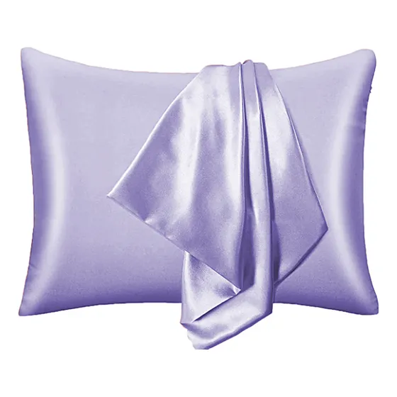 Set X2 Funda Almohada Saten Antifrizz Rulos Lacios 70x56cm