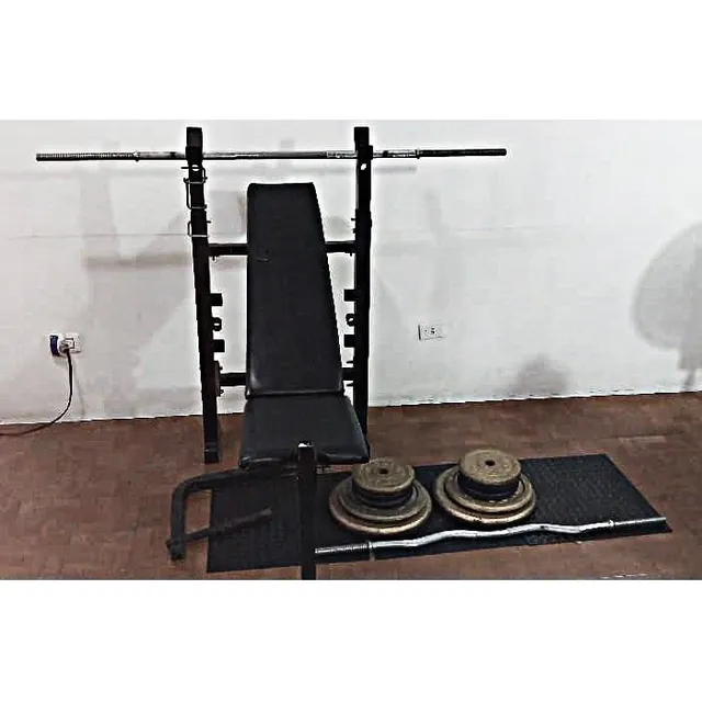 Banco De Pesas Recto E Inclinable Ejercicio De Pecho Gym