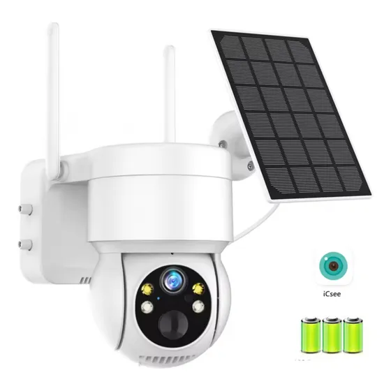 Camara De Seguridad Ip Wifi Ptz Con Panel Solar Hd Icsee