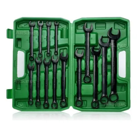 Jogo Chave Combinada Profissional 8 A 24 Mm Com Maleta 14pcs Preto