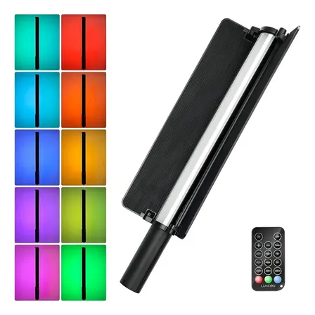 Bastão De Iluminação Tubo Luxceo P520 Led Rgb 36w Controle Cor Da Estrutura Preto Cor Da Luz Branco-frio-branco-quente-branco-neutro-rgb 12 12v