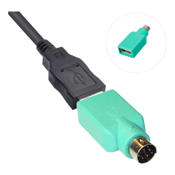 Adaptador Mouse Teclado Usb Computador Pc Antigo Ps2 Minidin