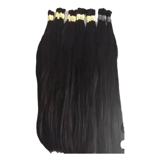 Cabelo Humano Megahair Liso Brasileiro Preto 60/65cm 100gr