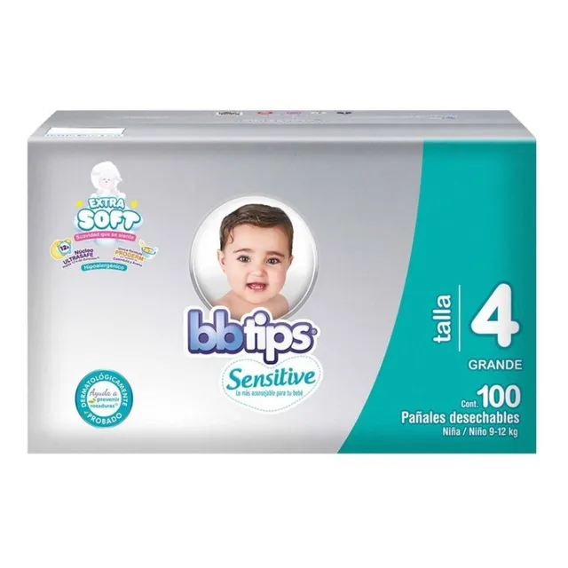 Pañales Etapa 4 Chicolastic Bb Tips 100p Género Sin Género Talla Mediano (m)
