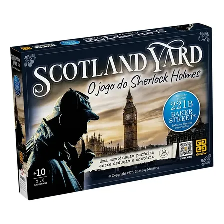 Jogo De Tabuleiro Scotland Yard Sherlock Holmes Grow