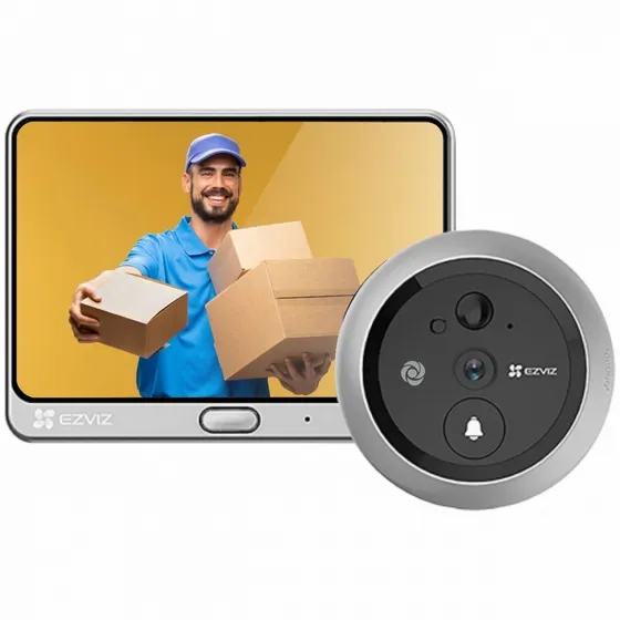 Mirilla Inteligente Ezviz Visor Wifi Dp2c Timbre Sd Audio