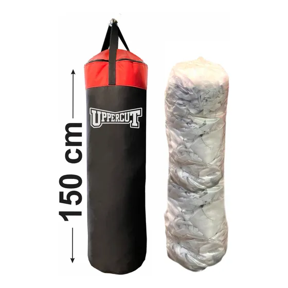 Bolsa Kick Boxing De 1.5metros Con Doble Costura + Relleno