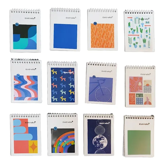 Libreta Apuntes Bolsillo Estrella 100e, 12 Piezas De 40hojas