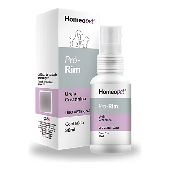 Homeopet Pró-rim 30ml Reduz Uréia E Creatinina