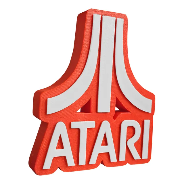 Logo Atari 3d De Decoración
