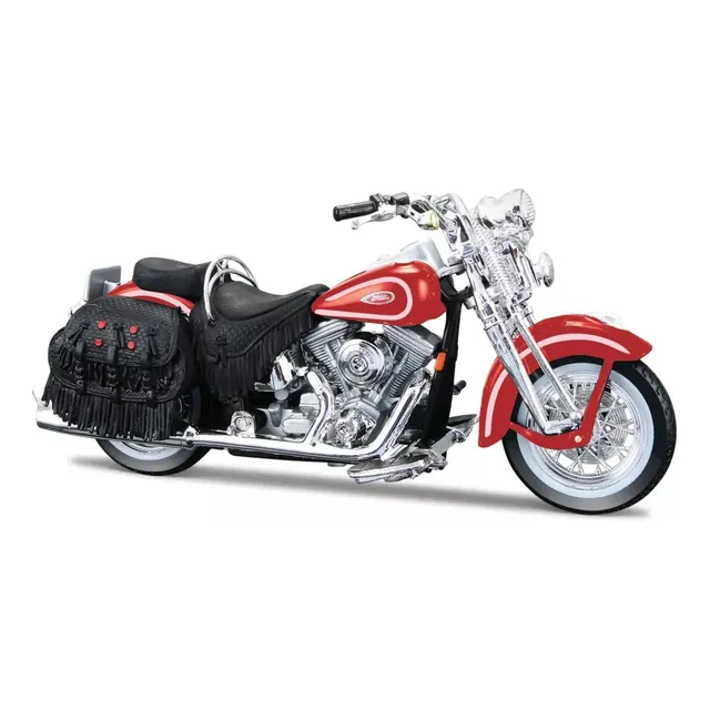 Moto Coleccionable Escala 1/18 Harley Davidson Flsts Heritag
