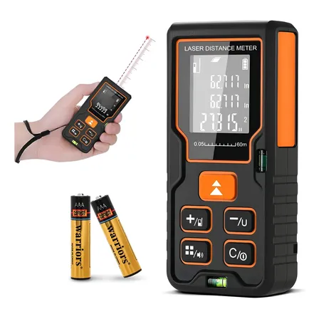 Trena Digital Laser Até 60 Metros Com Nível Alta Precisão