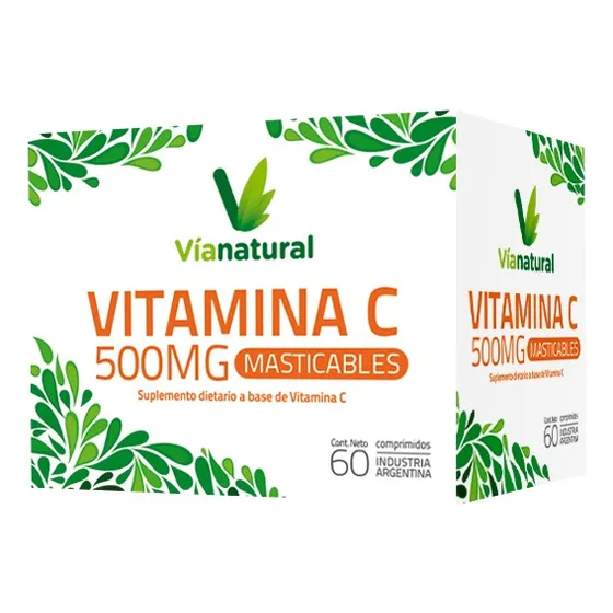 Vitamina C  500mg Comprimidos Masticables, Defensas, Antiage