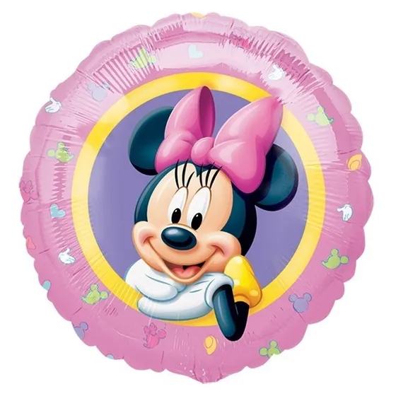 Globos Minnie Mouse Rosa Metalico 9in Centro Mesa 4fiesta