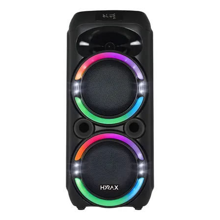 Caixa De Som Portátil Hyrax Phantom Bluetooth Tws Led Rgb Preto 127/220v