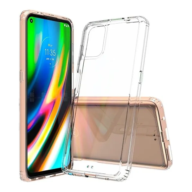 Funda Uso Rudo Acrilico Transparente Motorola Moto G9 Plus