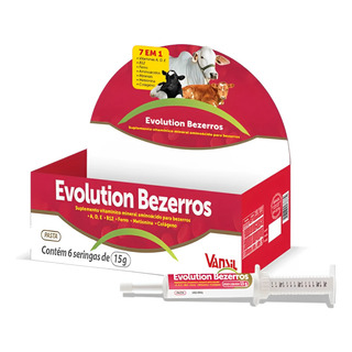 Caixa 6 Unidades Vansil Evolution Bezerros 15g Caixa 6 Unidades Vansil Evolution Bezerros 15g