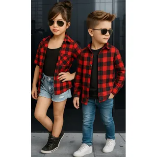 Camisa Xadrez Infantil Flanelada Unissex Menino Menina Camisa Xadrez Infantil Flanelada Unissex Menino Menina