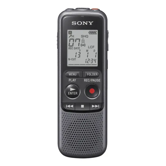 Grabadora de voz digital Sony ICD-PX240 negra | Cuotas sin interés