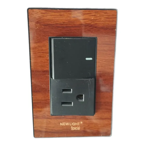 Interruptor Conmutable + Toma  Madera Xamara New Light
