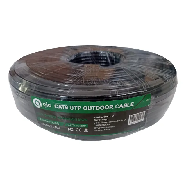 Cable Red Utp Cat6 100 Mts Exterior Doble Forro 100% Cobre