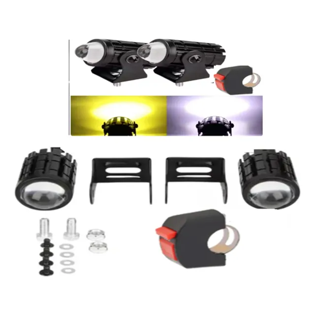 Kit Exploradoras Proyector Nitro Led Luz Bi Color Moto Carro