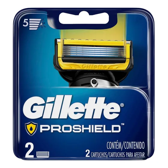 Refil de lâminas para aparelho de barbear Fusion5 Proshield 2 unidades Gillette