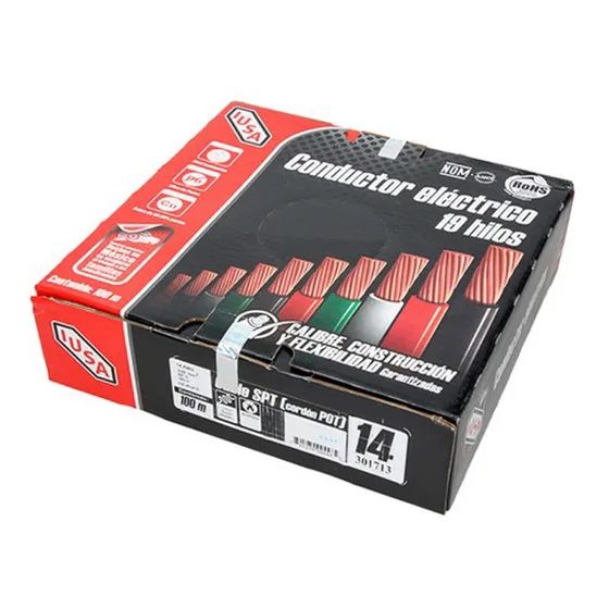 Cable Cordon Flexible 2x14 Awg Tipo Pot Blanco Iusa 301713