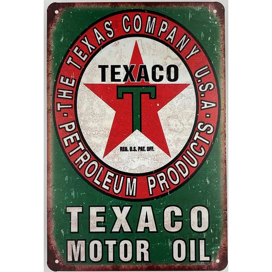 Cartel Decorativo Gasolina Estilo Vintage Retro 12 X 8 