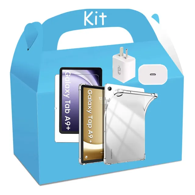 Kit Funda Samsung Galaxy A9 Plus 11 Pulga +vidrio +cargador