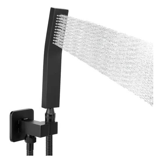 Duchador De Mano Para Ducha De Laton - Negro Mate