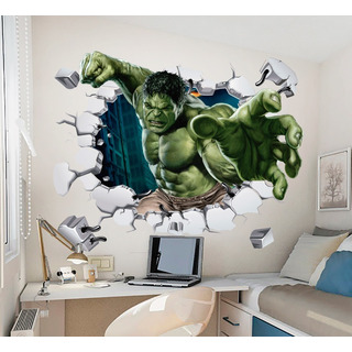 Vinilo Decorativo Avengers 3d, Hulk -40, Sticker 110x90cm Vinilo Decorativo Avengers 3d, Hulk -40, Sticker 110x90cm