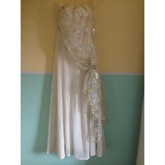 Vestido  Novia Práctico Moderno