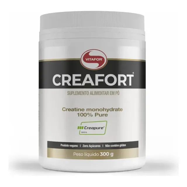 Creatina Vitafor Creafort Creapure Creafort pote 300g Sem sabor x 300g