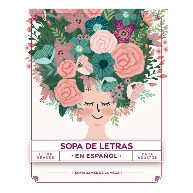Libro: Sopa De Letras En Español Letra Grande Para Adulto...