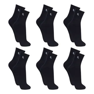 6 Pares Meias Lupo Sport Cano Médio Alto Academia Original 6 Pares Meias Lupo Sport Cano Médio Alto Academia Original