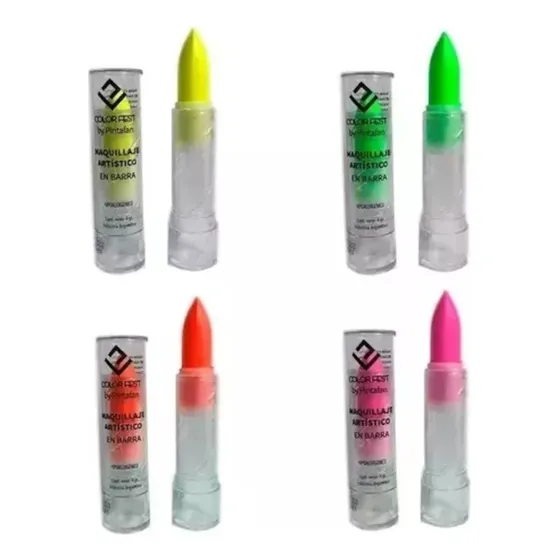 10 Labiales Fluo Cotillon Fluo