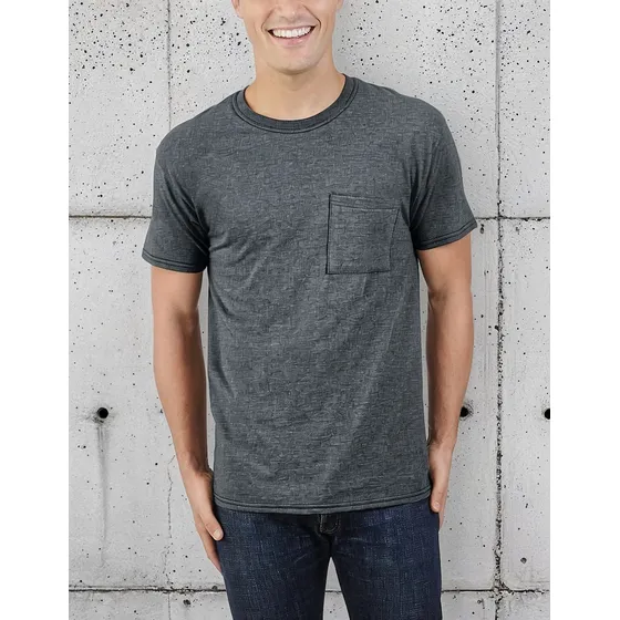 Tallas Grandes Fruit Of The Loom Polera Lisa Pocket 360 4xl