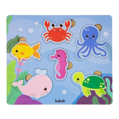 Brinquedo Educativo Quebra Cabeça Infantil - Fundo Do Mar