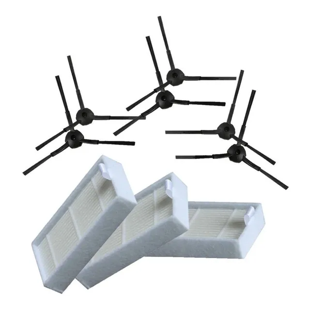 3 Filtros + 6 Escobillas Aspiradora Robot Smart Tek Ava Mini