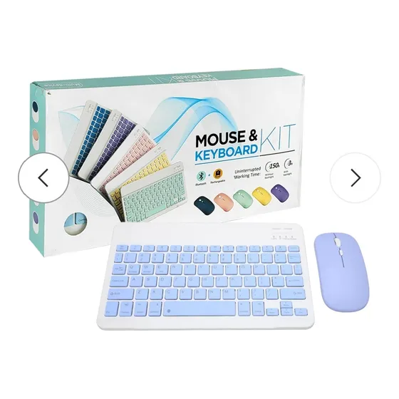 Teclado + Mouse Inalámbrico Recargable