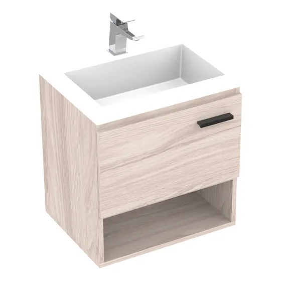 Mueble Para Lavamanos Life Soder 43x48cm Flotante Con Lavama