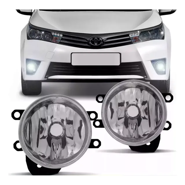 Juego Faro Auxiliar Toyota Corolla 2014 2015 2016 2017 Par