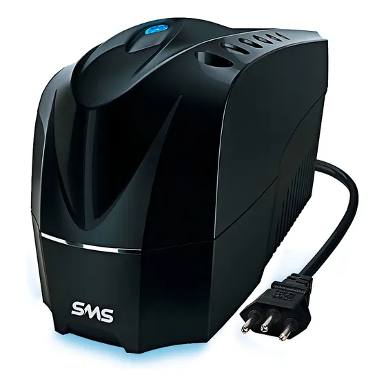 No break SMS New Station uST 700 700VA entrada de 115V - 127V e saída de 115V preto
