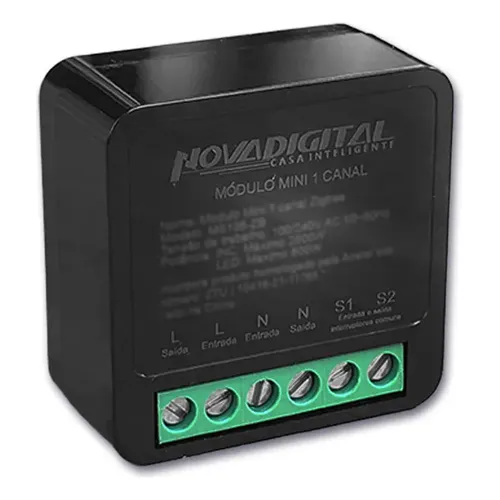 Interruptor Inteligente WiFi Bluetooth RF433 TNCE 3 Teclas Preto