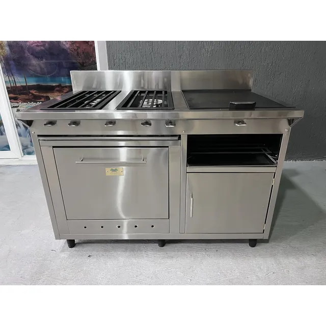 Cocina Industrial 4 Hornillas Con Plancha Nueva