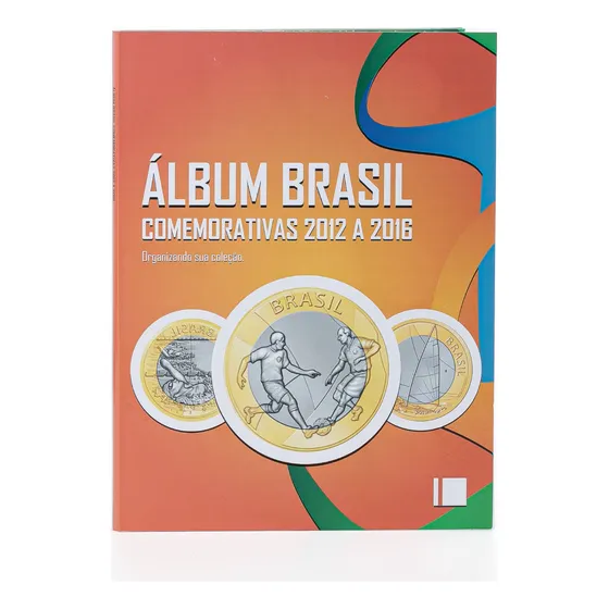 1 Álbum Moeda Comemorativa 1 Real Bandeira Olímpica 2012