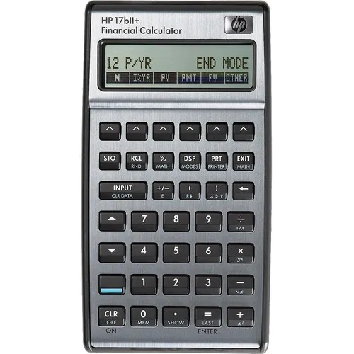 Calculadora financiera de aleación metálica de carbonita de color HP 17bii+